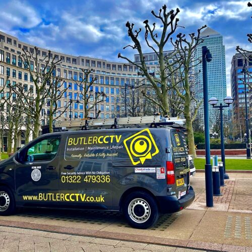 Van at Canary Wharf